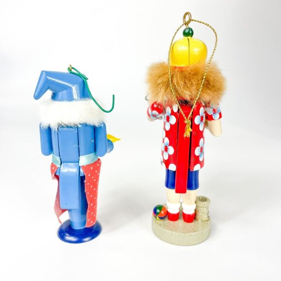 Hallmark Nutcracker Ornaments Frieda Animal Friend Beach 1992 Set of 2 - Picture 3 of 6